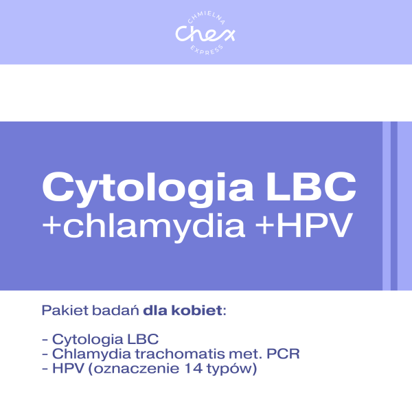 Cytologia LBC + Chlamydia trachomatis + HPV met. PCR
