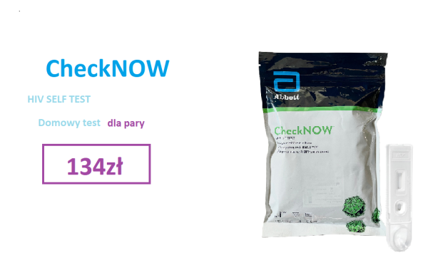 CheckNOW - domowy test w kierunku HIV  2szt. dla pary