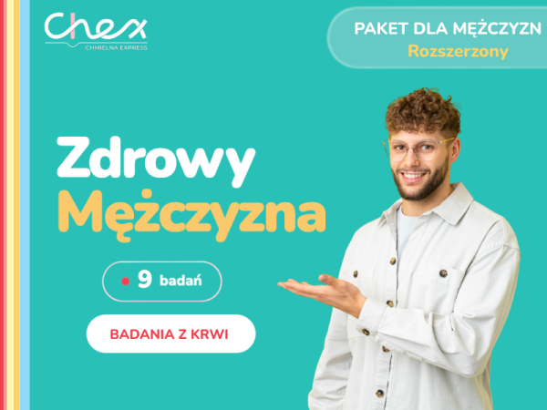 Zdrowy mężczyzna - rozszerzony pakiet badań