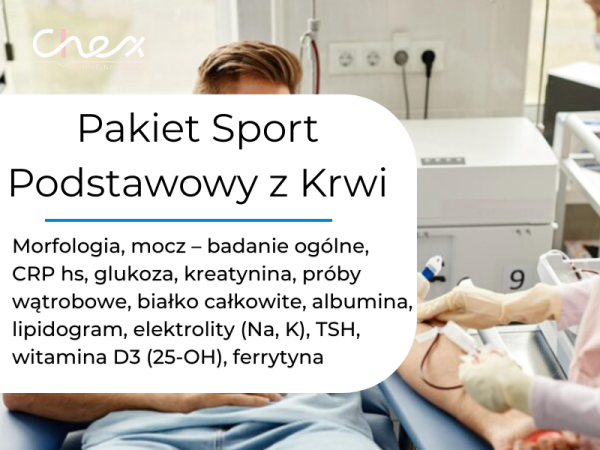 Pakiet Sport Podstawowy z Krwi dla Kobiet i Mężczyzn 
