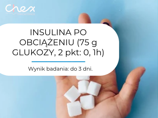 INSULINA PO OBCIĄŻENIU (75 g GLUKOZY, 2 pkt: 0, 1h)