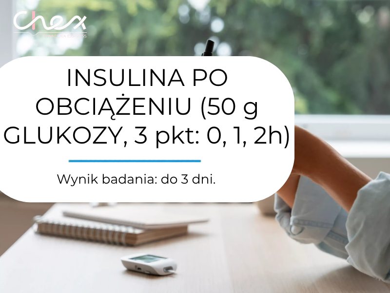 INSULINA PO OBCIĄŻENIU (50 g GLUKOZY, 3 pkt: 0, 1, 2h)