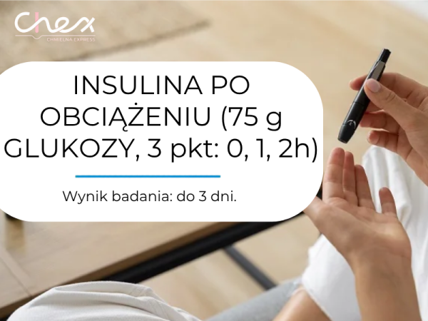 INSULINA PO OBCIĄŻENIU (75 g GLUKOZY, 3 pkt: 0, 1, 2h)
