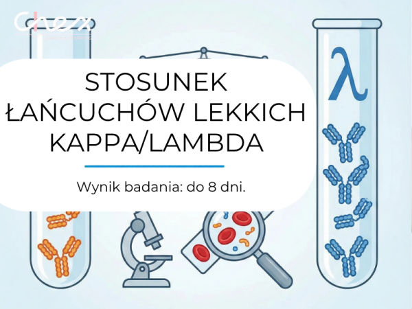 STOSUNEK ŁAŃCUCHÓW LEKKICH KAPPA/LAMBDA