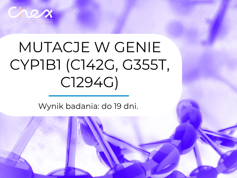 MUTACJE W GENIE CYP1B1 (C142G, G355T, C1294G)